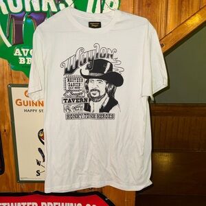 Seager Waylon Jennings Graphic White T-Shirt L